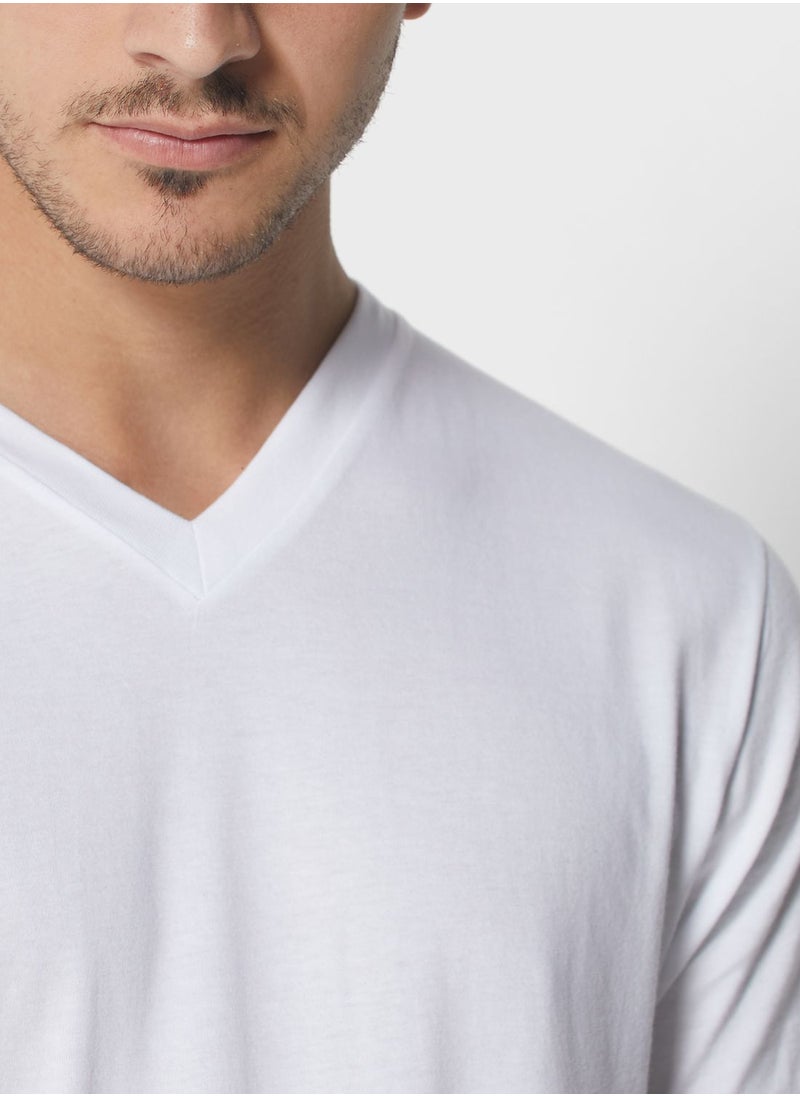 Seventy Five Basics V Neck T-Shirt  - Image 3
