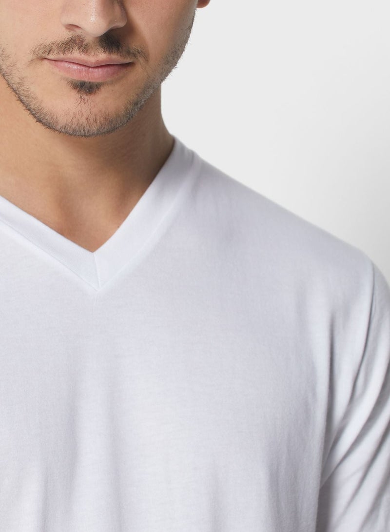 Seventy Five Basics V Neck T-Shirt - Image 3
