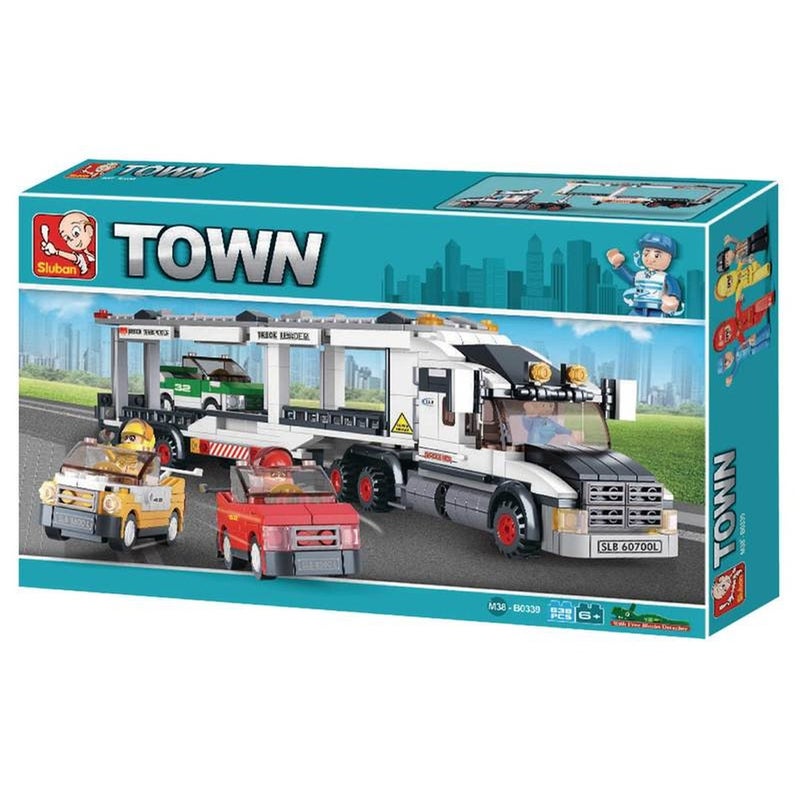 Sluban Transporter Truck Building Blocks 638 Pieces - B0339 - Image 1