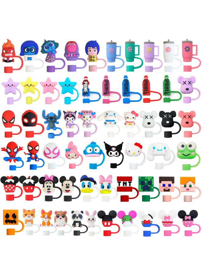 10mm Straw Cap Cross Border & Domestic Hot Sale 80 Suitable For Stanley Water Cup PVC Dust-proof Straw Cap-Color:XG014-4  - Image 2