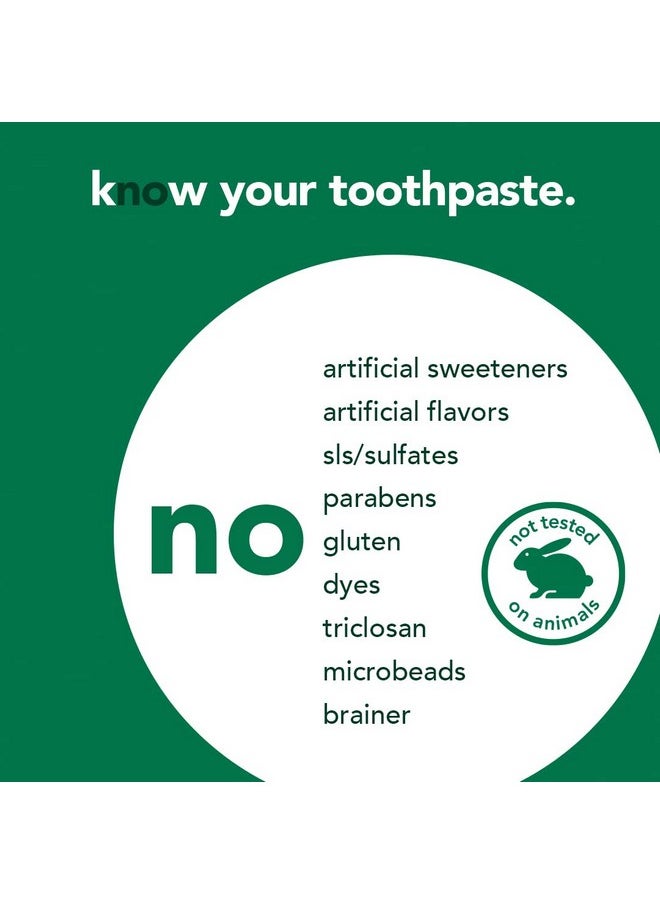 Hello Hello Naturally Whitening Fluoride Toothpaste, Natural Peppermint Flavor and Tea Tree Oil, Peroxide Free, Gluten Free, SLS Free, 3 Pack, 4.7 OZ Tubes  - Image 5