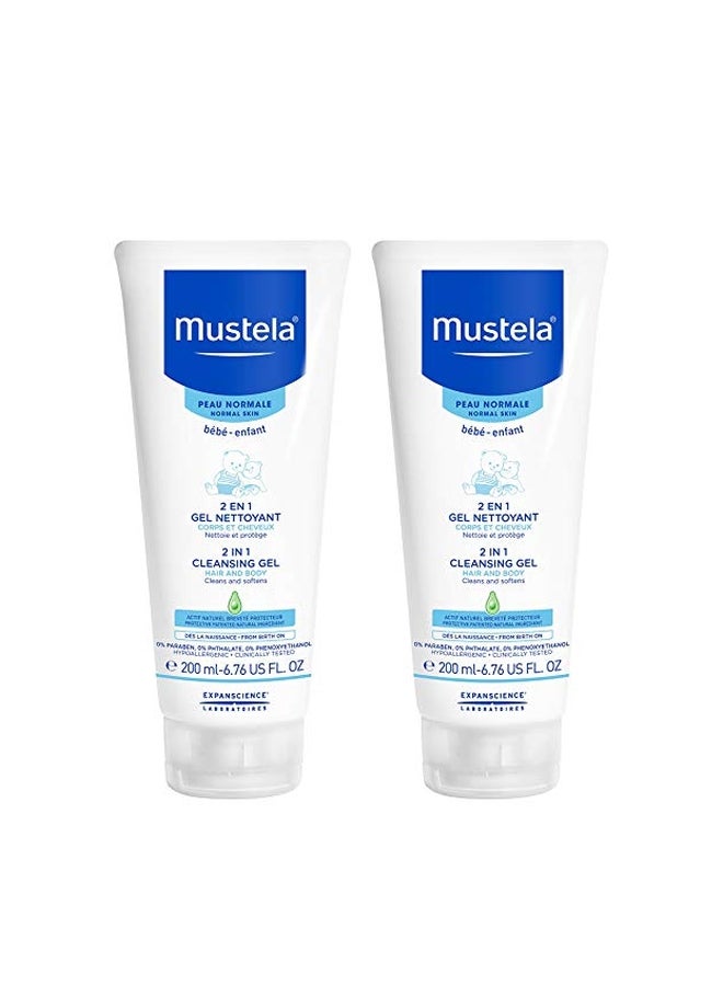 Mustela 2-Piece Hair And Body Cleansing Gel - Image 1