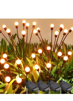 Cool Baby COOLBABY Hard Thorn Solar Firefly Lights, 4 packs of 8 LED Solar Swing Lights Solar Garden Lights Waterproof Solar Firefly Lights Outdoor Solar Garden Decorative Lights  - Image 1