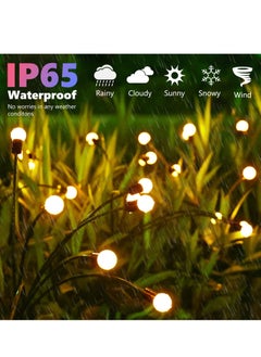 Cool Baby COOLBABY Hard Thorn Solar Firefly Lights, 4 packs of 8 LED Solar Swing Lights Solar Garden Lights Waterproof Solar Firefly Lights Outdoor Solar Garden Decorative Lights  - Image 3