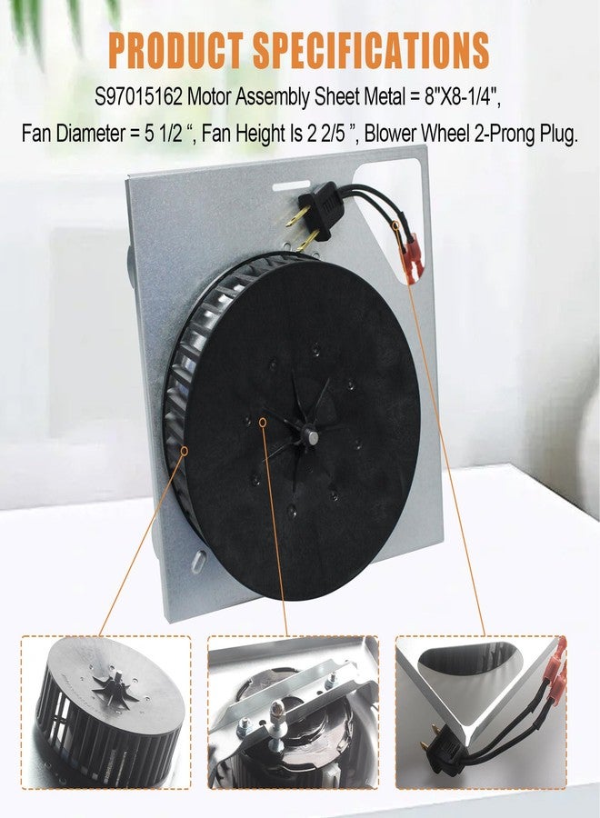 seork Upgrade 80 CFM 678-G 679-E Bath Fans Motor Replacement 8" x 8-1/4" Fits for Broan NuTone 683-C, 676-D, 685, 684-D, FHD50C, DX70L, HD80L Motor Assembly S97015162 - Image 5