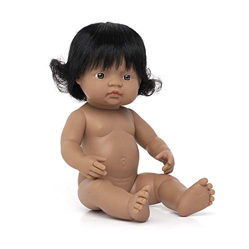 Miniland Doll 15'' Hispanic Girl (Polybag) - Made in Spain, Anatomically Correct, Quality, Inclusion - Image 1