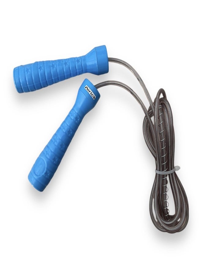 AIRIC Coated Steel Wired Plastic Handle Ball Bearing Skipping Rope (Length: 289 cm) - Image 1