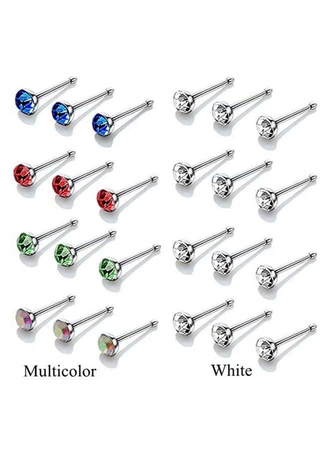 60-Piece Stainless Steel Nose Stud - Image 2