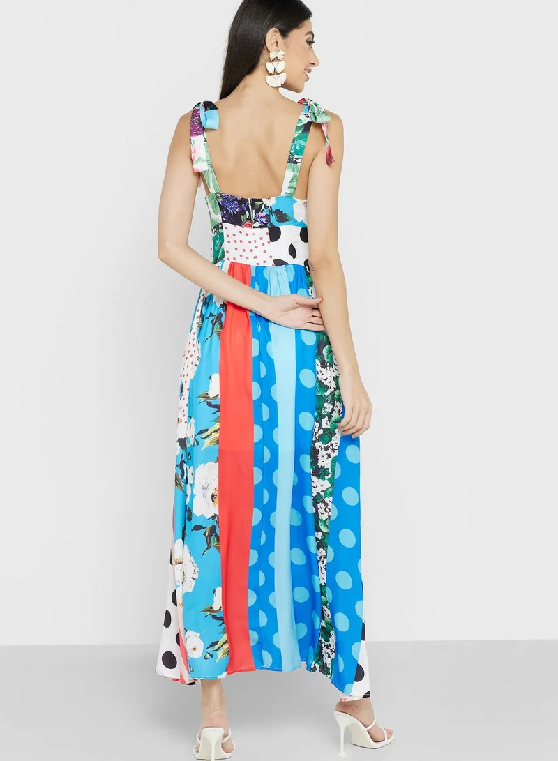 ELLA Splice Print Dress
