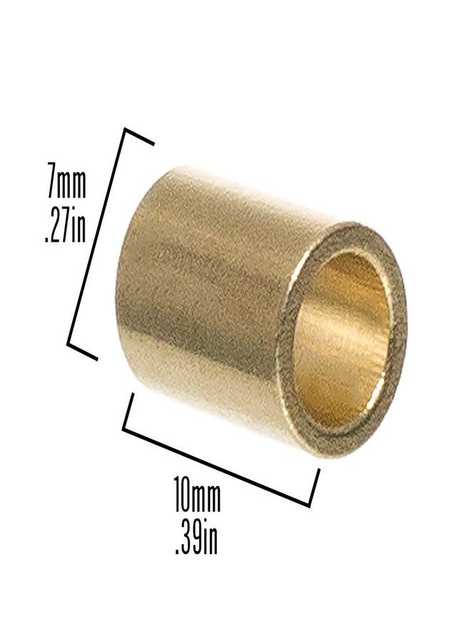 Craft County Premium Brass Crafting Tubes - for Macramé and Other DIY Projects (3/8-Inch, 25 Pack) - Image 2