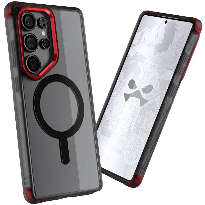 Ghostek Covert Clear S25 Ultra MagSafe Case with Magnetic Ring, Slim Thin Military Grade Shockproof Phone Cover Compatible with 2025 Samsung Galaxy S25Ultra (6.9") (Smoke) - Image 2
