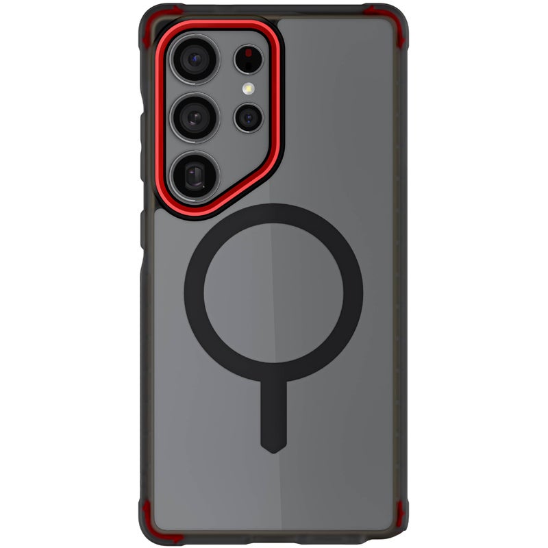 Ghostek Covert Clear S25 Ultra MagSafe Case with Magnetic Ring, Slim Thin Military Grade Shockproof Phone Cover Compatible with 2025 Samsung Galaxy S25Ultra (6.9") (Smoke) - Image 1