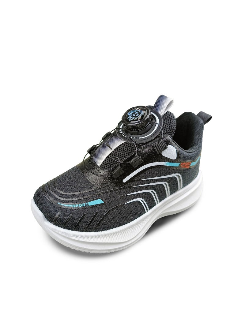 Boys' Sneakers - Black Unisex Trendy - Small size - Image 2