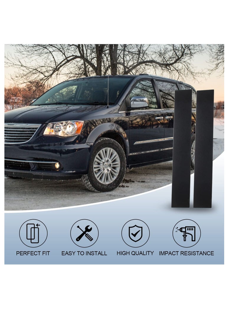 Excefore Car B Pillar Front Door Applique, B Pillar Trim Door Molding, for Front Passenger & Driver Side Windshield Outer Replacement, for Dodge Grand Caravan 2008-2020, Chrysler Town & Country 2008-2016  - Image 3