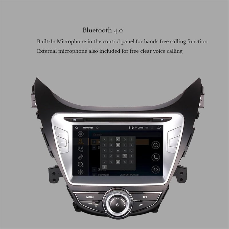 Wivplex 8'' Android 9.0 Car Multimedia Player for Hyundai Elantra - Image 5