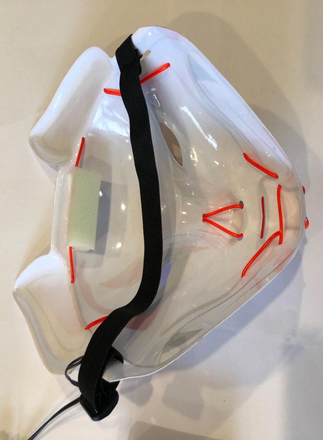 10 Color Fox Full Face Mask Neon Lights Halloween Party Led Lampshade Dark Glowing Cosplay Mask Party Costume Mask - Image 3