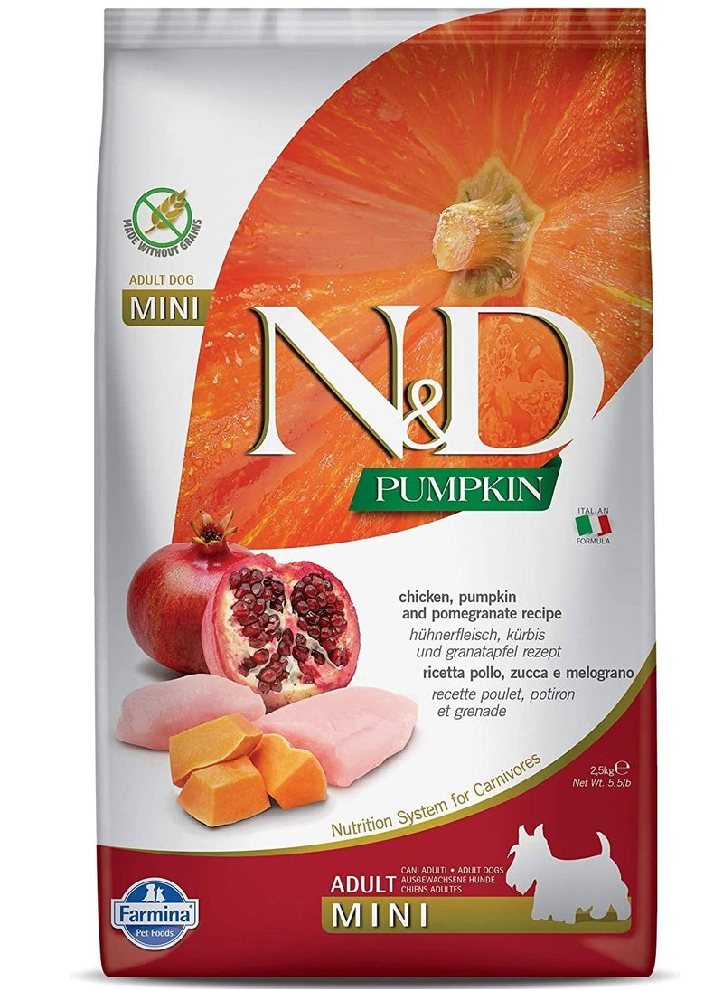 Farmina - Chicken, Pumpkin and Pomegranate Mini Adult Dog Food 2.5 kg - Image 1
