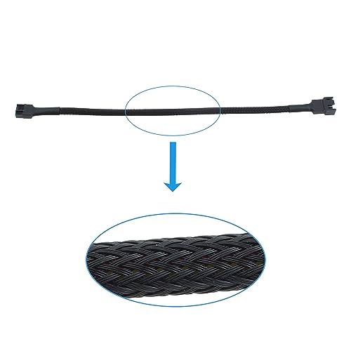 Maxmoral 12pcs 10.6 inch 4-Pin PWM Fan Splitter Cable PC Fan Extension Cable, CA PWM Fan Extension Cable for Computer ATX Case Cooling Fan Cable - Image 4