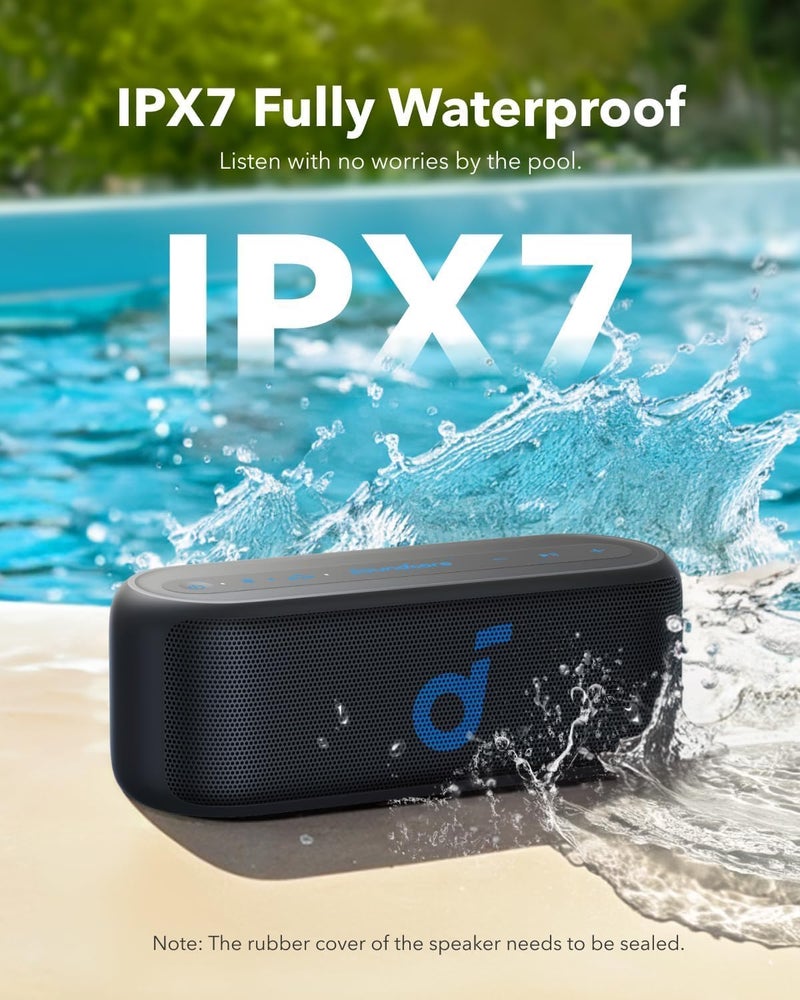 soundcore by Anker Select 2S Bluetooth Speaker with 20W Stereo Sound, BassUp, Custom EQ, Wireless Stereo Pairing, IPX7 Waterproof and 16H Playtime, Portable Speaker for Home, Hiking and Outdoors - Image 5