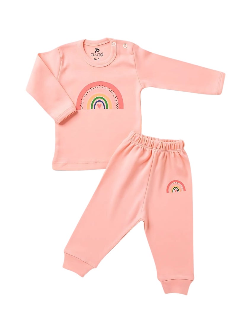 Pluto Baby Cotton Long Sleeve Top and Trousers Pyjama Set - Image 3