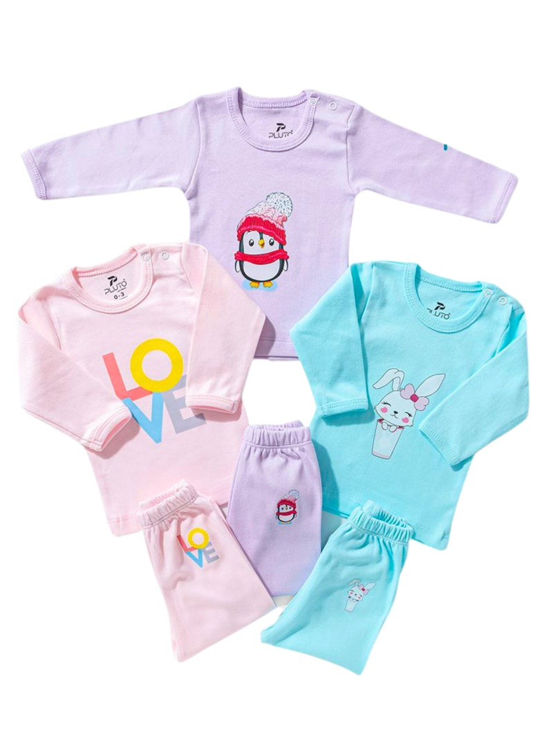 Pluto Baby Cotton Long Sleeve Top and Trousers Pyjama Set - Image 4