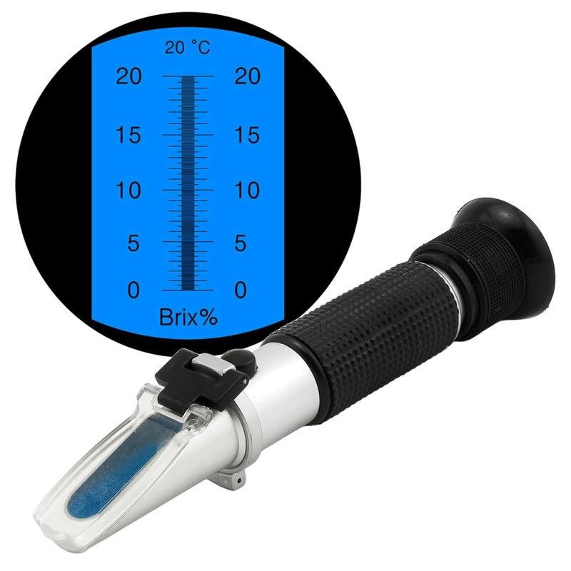 LABART Erma Professional Brix Refractometer 0-20% Accurate Portable Meter Instruments Handheld Refractometer For Fruit Juice Sugar Meter With Automatic Temperature Compensation - Image 1