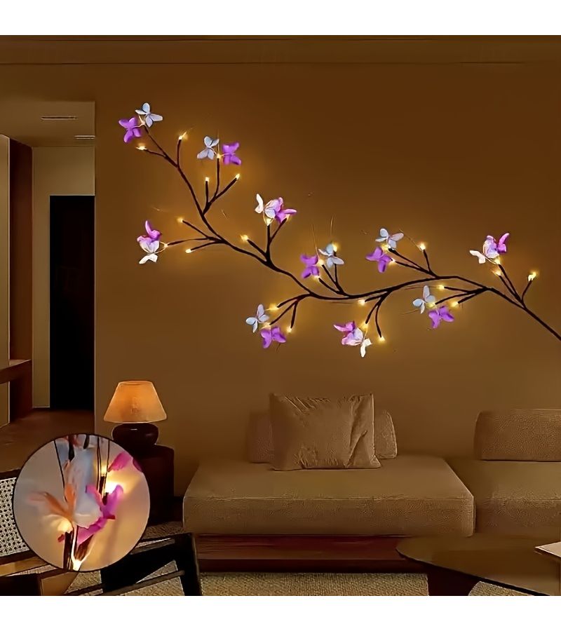 أضواء الفراشة على شكل كرمة 30 خرزة ليد 10 فراشات 8 أوضاع تعمل بالطاقة عبر USB - Image 3