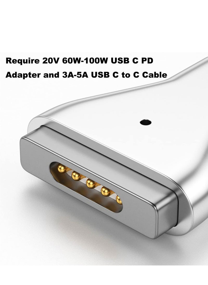 Generic - USB-C to Magnetic T-Tip Adapter, Type-C to Magnetic T-Head Converter for Fast Charging, PD 100W Compatible with 2013-2015 MacBook Pro and Air. - Image 1