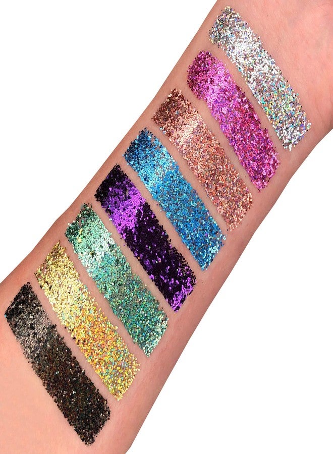 Moon Glitter Holographic Glitter Shakers 100% Cosmetic Glitter for Face, Body, Nails, Hair and Lips - 0.17oz - Gold - Image 2