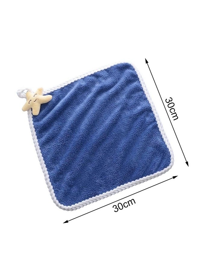 CLUZE Super Soft Cute Hanging Hand Towel for Kitchen and Bathroom | Ultra Absorbent Thick Coral Velvet Hand Towels with Hanging Loop Fast Drying Microfiber 38”x25 (Pack of 2) - Image 3