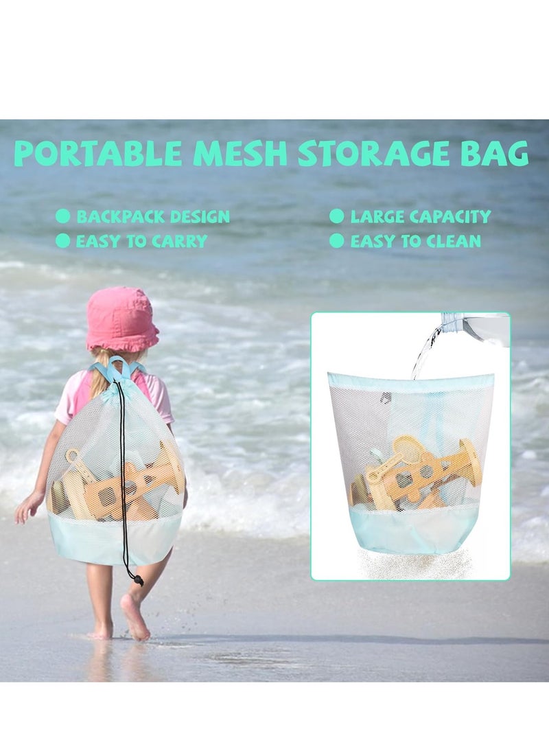 CUNUUDOOL Sand Toys,Beach Toys For Kids,Sandbox Toys, Sand Wheel And Water Wheel Toys,Includes Sand Bucket Shovel And Sand Rake For Beach,Mesh Beach Toy Bag,Sand Toys For Kids Ages 3-13 - Image 5