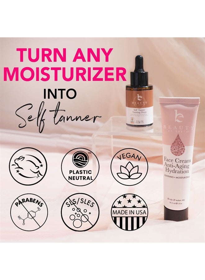 Beauty by Earth Self Tanner Drops for Face Tanner, Sunless Tan, Body & Face Self Tanner Drops, Face Tanning Drops to Make Self Tanner Face Self Tanning Lotion, Tan Drops for Face Tan - Image 5