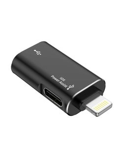 Lightning to USB Female Adapter, Support Charging, and Data Transmission, with USB-C Aux Power Port for iPhone 14/13/12/11/iPad, Supports Hard Disk, Card Reader, Camera, USB, Mouse, Keyboard
