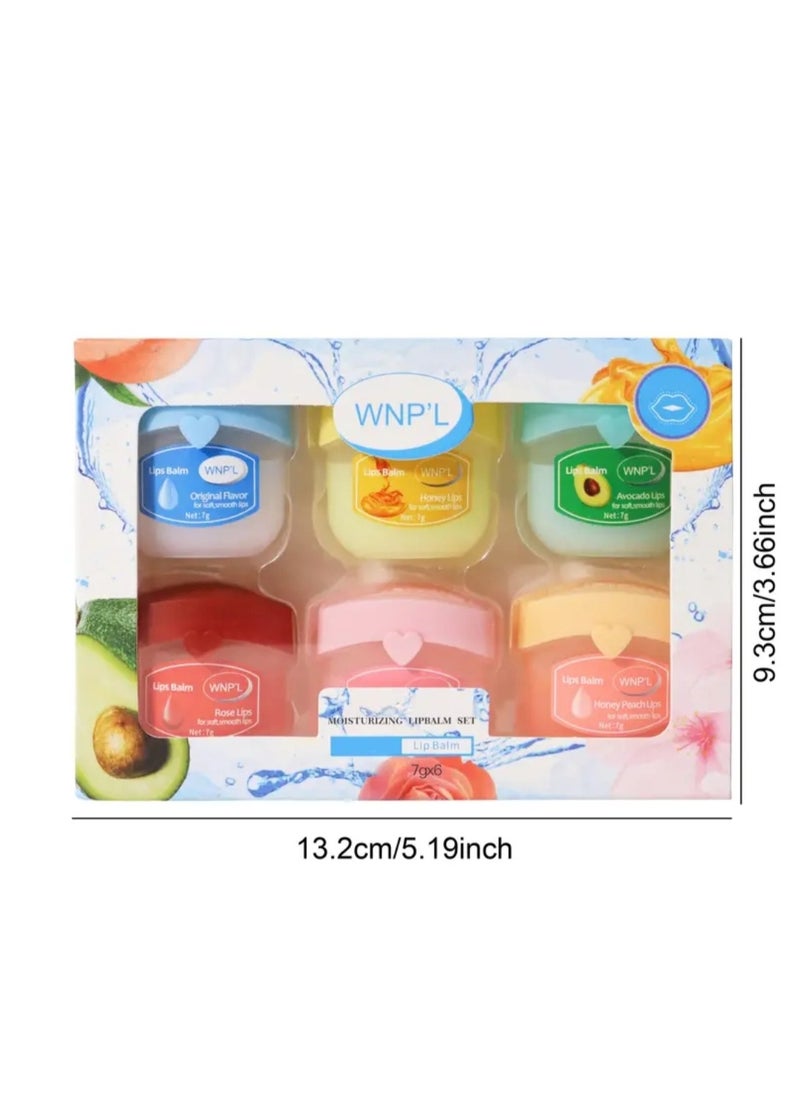 Beauenty 6PCS Moisturizing Lip Balm Therapies Set, Moisture For Dry Lips, Long-lasting Effect  - Image 3