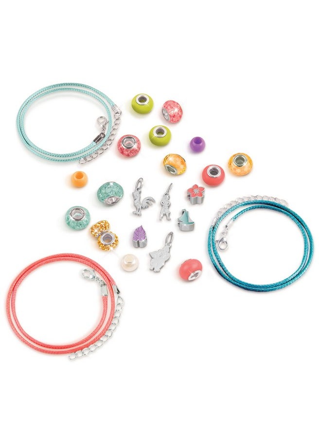 Make It Real Disney Princess Moana Jewels & Gems Moana Charm Bracelet Making Kit For Girls Moana Craft & Activity Set For Kids Disney Jewelry Making Kit For Girls 8101214  - Image 4