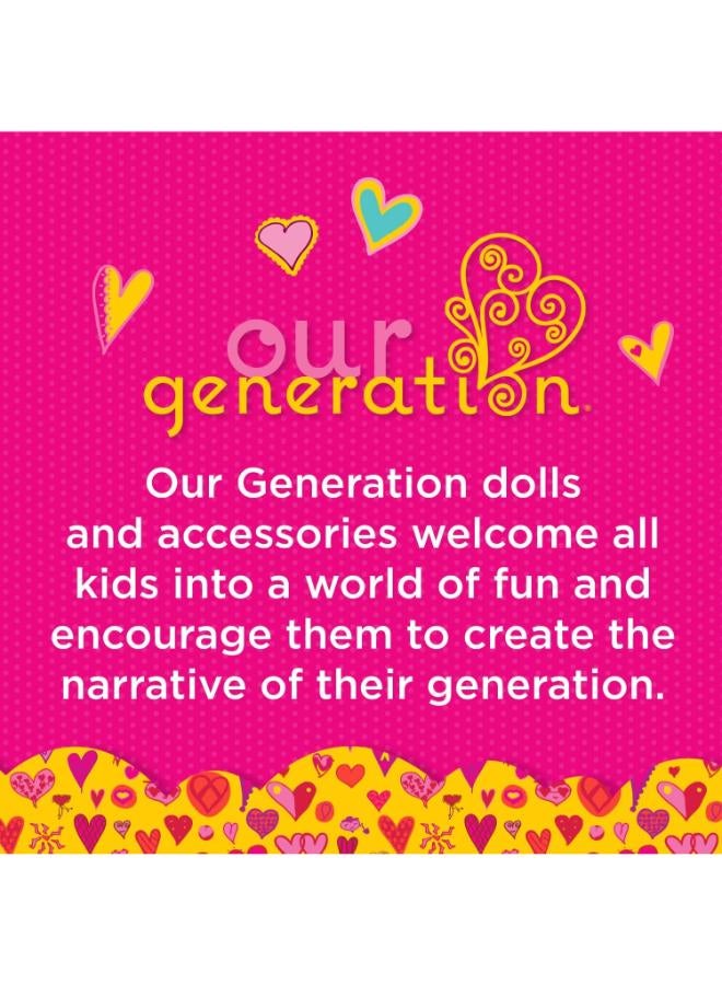 Our Generation – Posable Pet Dog Plush – Stuffed Animal Toys – 18-inch Doll Accessories – Pretend Play – Kids Ages 3 Years Old & Up – Border Collie Pup - Image 1
