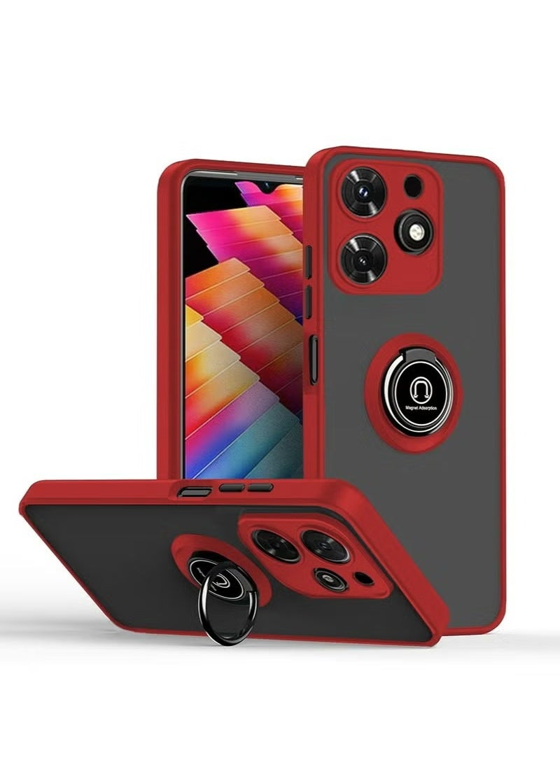 X-level TECNO Spark 10 Pro Case, Back Cover Translucent with Phone Ring Holder Kickstand Camera Len Protection Shockproof Slim Hard Shell Full Body Protective Anti-Scratch Accessory For TECNO Spark 10 Pro  - Image 1