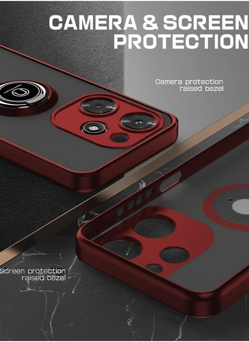 X-level TECNO Spark 10 Pro Case, Back Cover Translucent with Phone Ring Holder Kickstand Camera Len Protection Shockproof Slim Hard Shell Full Body Protective Anti-Scratch Accessory For TECNO Spark 10 Pro  - Image 4