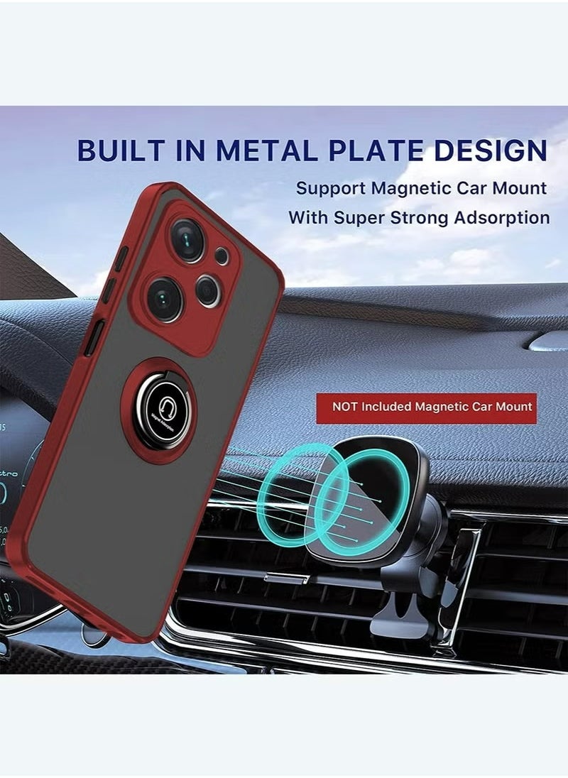 X-level TECNO Spark 10 Pro Case, Back Cover Translucent with Phone Ring Holder Kickstand Camera Len Protection Shockproof Slim Hard Shell Full Body Protective Anti-Scratch Accessory For TECNO Spark 10 Pro  - Image 3