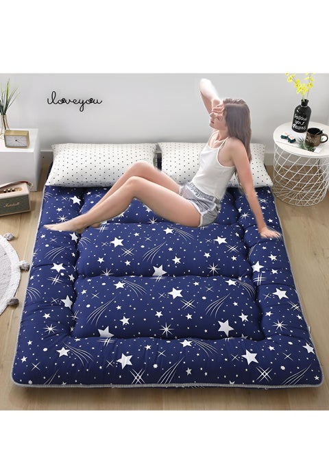 Japanese Floor Mattress Futon Mattress Thicken Tatami Mat Sleeping Pad Foldable Roll Up Mattress Easy to Store and Portable for Camping