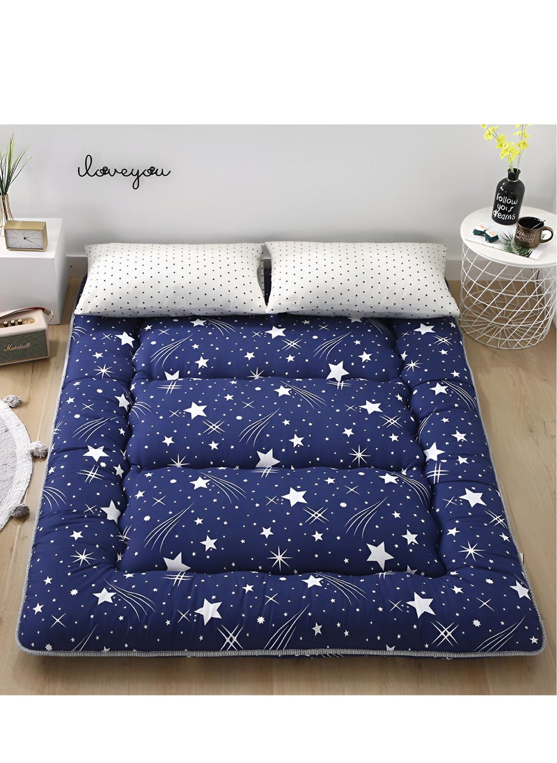 Japanese Floor Mattress Futon Mattress Thicken Tatami Mat Sleeping Pad Foldable Roll Up Mattress Easy to Store and Portable for Camping