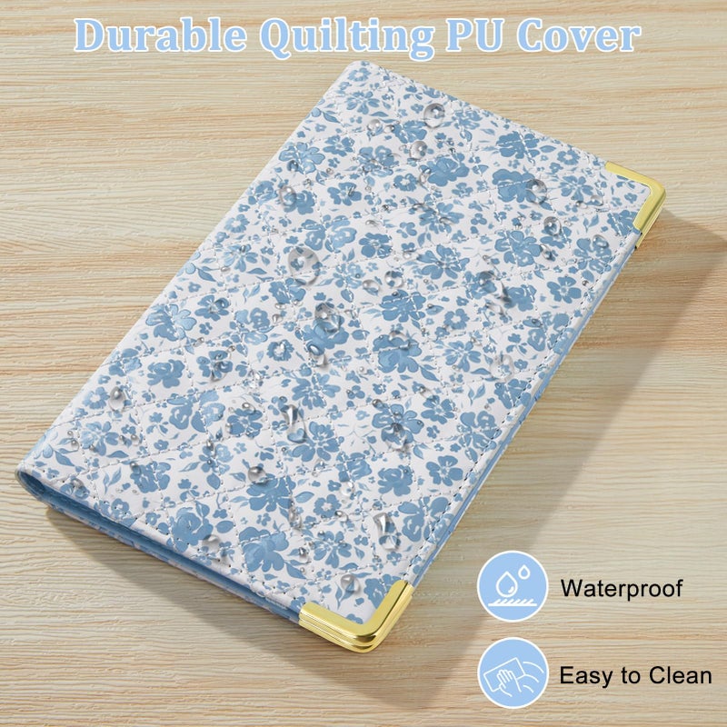 EllaSeek Server Books for Waitress, Faux Leather Server Book with Zipper Pocket, Cute Serving Book with Pen Holder Fits Servers Apron - Image 2