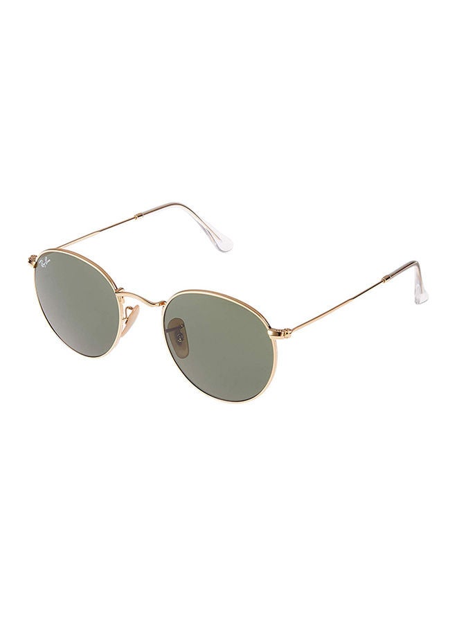 Ray-Ban Unisex Full Rim Round Sunglasses - RB3447 001 - Lens Size: 50 mm - Gold - Image 1