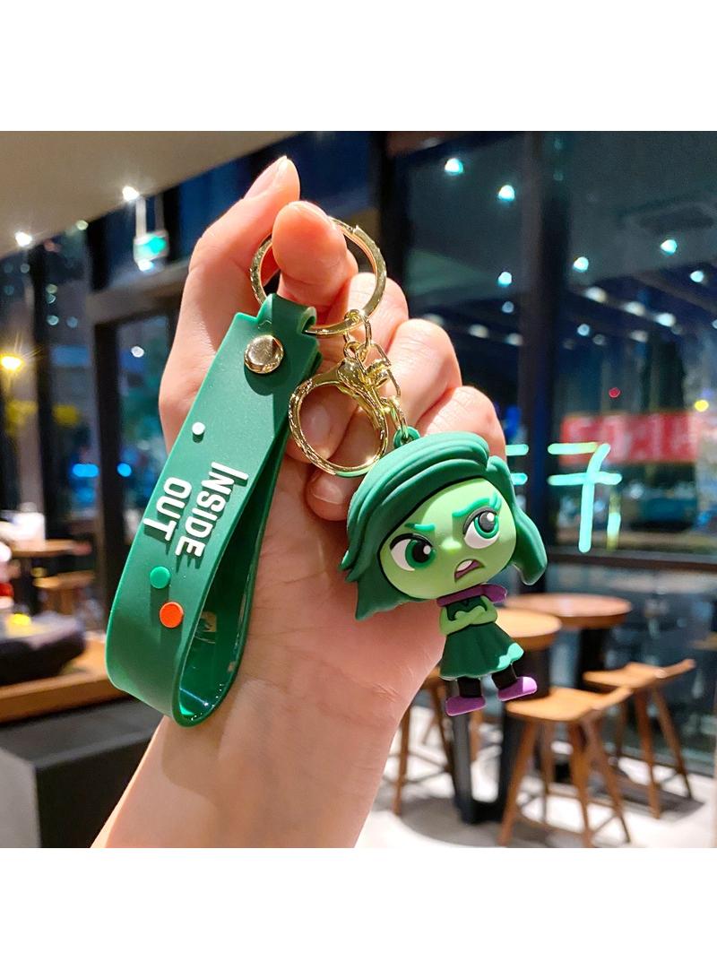 Bluejw Cute  Anime Inside Out 2 Keychain Toy for Game Fans Kids Birthday Gift 5Pcs - Image 3