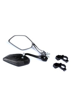 2pcs Motorcycle Mirrors Handlebar Mirror Motor Rear View Mirror Bike Mirror Motorcycle Rearview Side Mirrors Motor Bar End Mirror Black Mirrors Rearview Mirror Lip Gloss Light