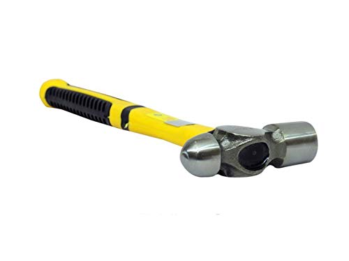 Jon Bhandari Tools 8 oz (225g) Ball Peen Hammer with Handle – Forged High Carbon Steel Head, Shock Absorbing TPR Grip – Heavy Duty Metalworking & Riveting Tool for Professionals, Mechanics & DIY Use - Image 5