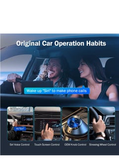 KASTWAVE محول CarPlay &amp; Android Auto 2024 اللاسلكي - اتصال ثنائي القناة، يحول السلك إلى لاسلكي، التوصيل والتشغيل. يتصل تلقائيًا عبر واي فاي 5 جيجا هرتز للسيارات من 2015+، أسود  - Image 4
