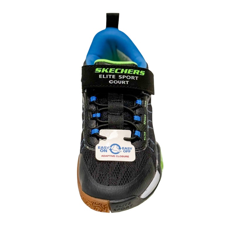 SKECHERS SKECHERS ELITE SPORT COURT BLUE BLACK LIME - Image 3