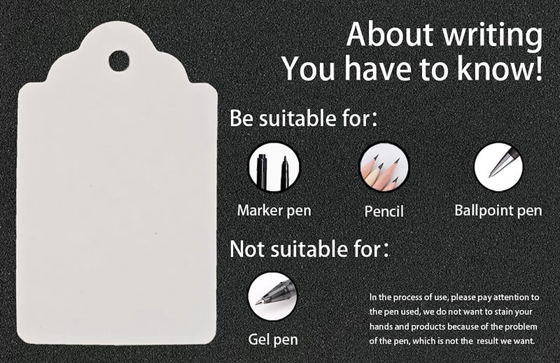 OLPDDZ 1000PCS White Blank Unstrung Price Tags, 1.75 x 1.093 Inches - Premium Quality Durable Paper Hang Tags for Clothing, Retail, Yard & Garage Sales, Ideal for Gift Labeling and Sale Pricing - Image 5