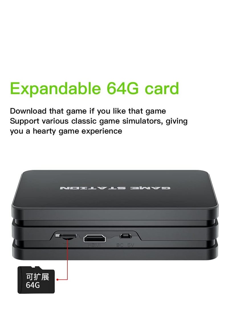 Generic M8 Plus 128GB Retro Video Game Console with 10000+ Built-In Games, Dual Wired Controllers, 4K HDMI Output, Plug & Play Classic Gaming Stick – Black  - Image 3